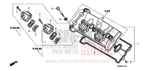 COUVERCLE DE CULASSE CBF600NA de 2010